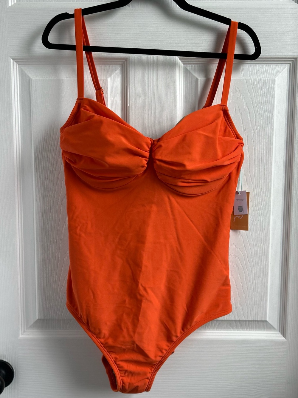 Kona Sol Orange One Piece Swimsuit